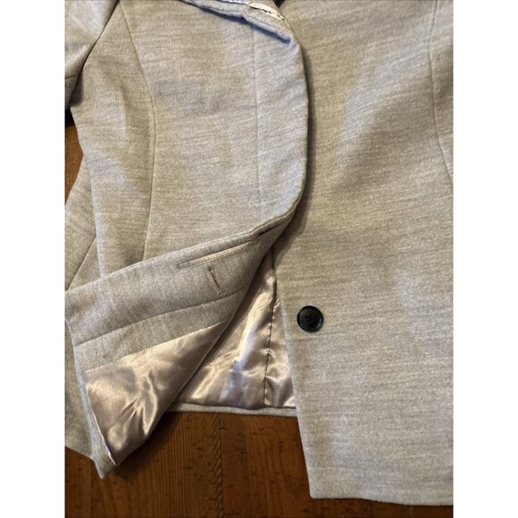 Lands End Heavy Gray Lined Size 12 Pea Coat Hidden Buttons - Picture 8 of 8